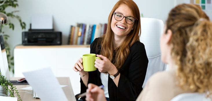 Et jobinterview mellem to kvinder 